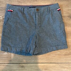 Tommy Hilfiger Gray Women's Bermuda Shorts with Flag Trim